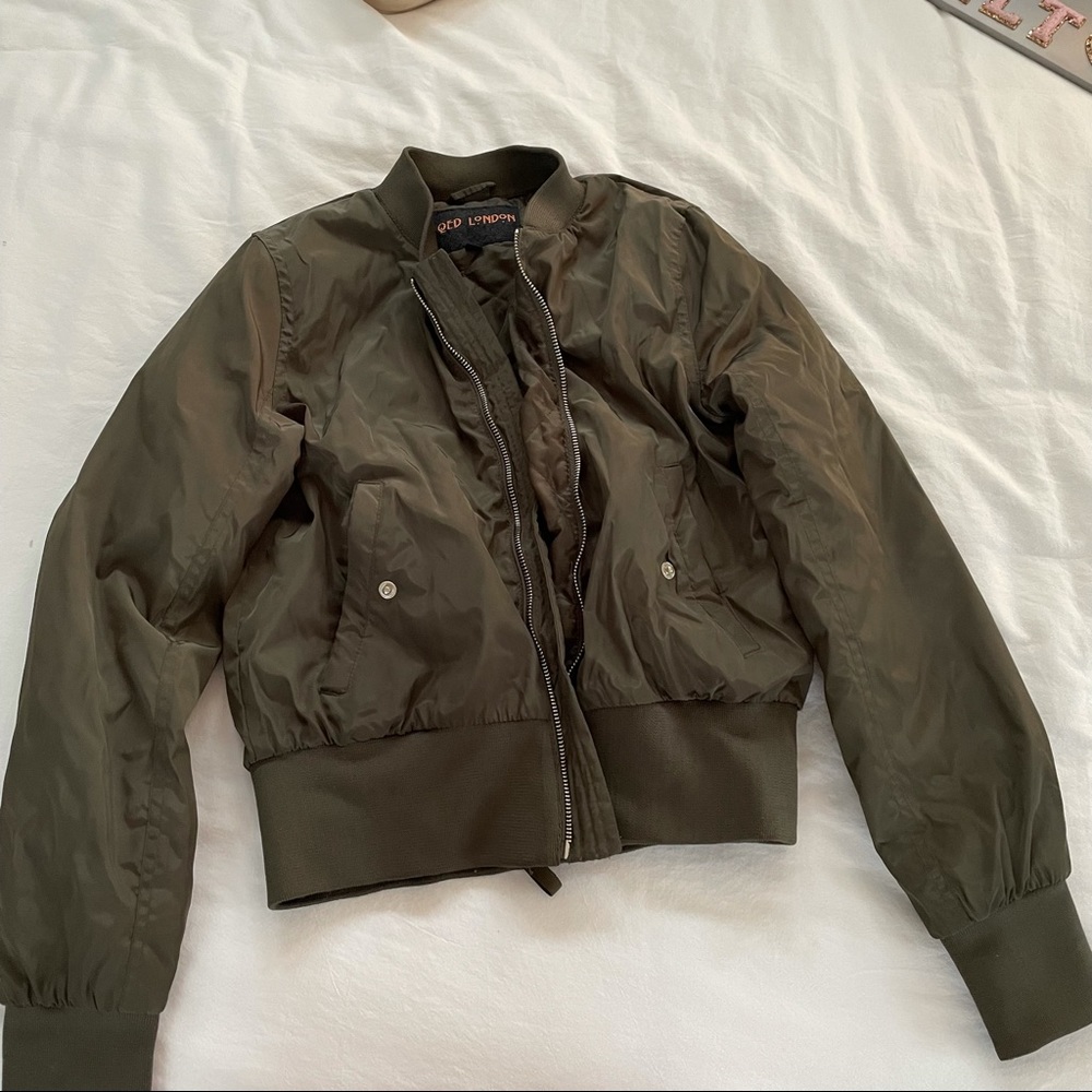 LF army green bomber jacket